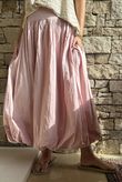 Paloma Bubble Hem Midi Skirt Rose