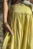 Paloma Bubble Hem Midi Skirt Soft Ochre - 