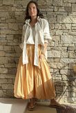 Paloma Bubble Hem Midi Skirt Tuscan Sun