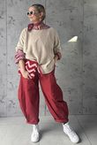Paloma Classic Barrel Pant Sangria