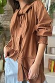 Paloma Hitch Neckerchief Blouse Copper -