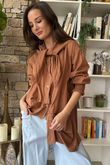 Paloma Hitch Neckerchief Blouse Copper -