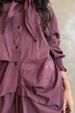 Paloma Neckerchief Blouse Damson