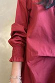 Paloma Neckerchief Blouse Merlot
