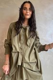 Paloma Neckerchief Blouse Olive