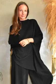 Paloma Oversized Grunge Knit Black 