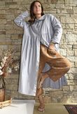 Paloma Peter Pan Frock Coat Cloud Grey