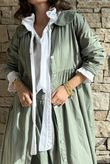 Paloma Peter Pan Frock Coat Khaki