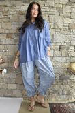 Paloma Peter Pan Smock Blouse Denim