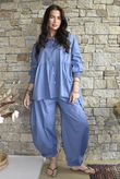 Paloma Peter Pan Smock Blouse Denim
