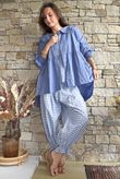 Paloma Peter Pan Smock Blouse Denim