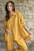 Paloma Peter Pan Smock Blouse Mustard