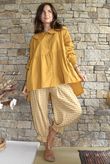 Paloma Peter Pan Smock Blouse Mustard