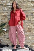 Paloma Peter Pan Smock Blouse Sangria