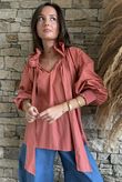 Paloma Poet Blouse Indian Red