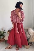 Paloma Ripley Skirt Sangria