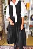 Paloma Tela Bubble Dress Black