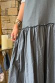 Paloma Tela Bubble Dress Charcoal