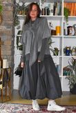 Paloma Tela Bubble Dress Charcoal