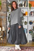 Paloma Tela Bubble Dress Charcoal