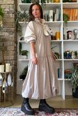 Paloma Tela Bubble Dress Stone