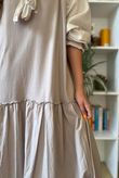 Paloma Tela Bubble Dress Stone