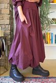 Paloma Tela Bubble Skirt Aubergine