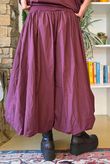 Paloma Tela Bubble Skirt Aubergine