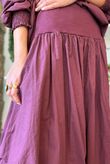 Paloma Tela Bubble Skirt Aubergine