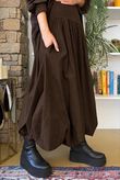 Paloma Tela Bubble Skirt Coffee Bean