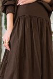 Paloma Tela Bubble Skirt Coffee Bean