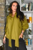 Paloma Tela Poet Blouse Mucky Olive 