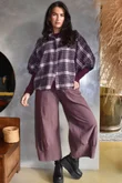 Patrick Plaid Brushed Cotton Blouse Fig