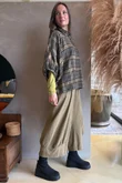 Patrick Plaid Brushed Cotton Blouse Olive