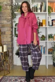 Patrick Plaid Brushed Cotton Carrot Leg Trouser Fig