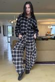 Patrick Plaid Brushed Cotton Shirt Black