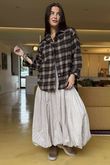 Patrick Plaid Brushed Cotton Shirt Chocolate