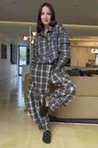 Patrick Plaid Brushed Cotton Shirt Khaki