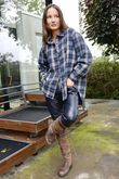 Patrick Plaid Brushed Cotton Shirt Navy