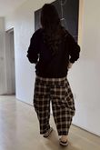 Patrick Plaid Lazy Layer Sweatshirt Black /19=