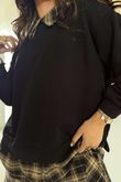 Patrick Plaid Lazy Layer Sweatshirt Black /19=