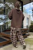 Patrick Plaid Lazy Layer Sweatshirt Chocolate /22=