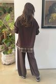 Patrick Plaid Lazy Layer Sweatshirt Chocolate /16 