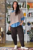 Perfect Denim Peter Pan Blouse Light