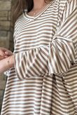  Perfect Breton V Long Sleeve Top Camel /18