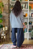 Perfect Breton V Long Sleeve Top Dark Denim 