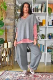 Perfect Breton V Long Sleeve Top Rouge 