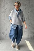 Perfect Chambray Denim Neckerchief Blouse Light 