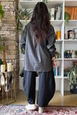 Perfect Denim Peter Pan Blouse Black