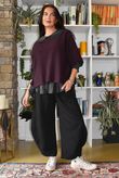 Perfect Denim Peter Pan Blouse Black